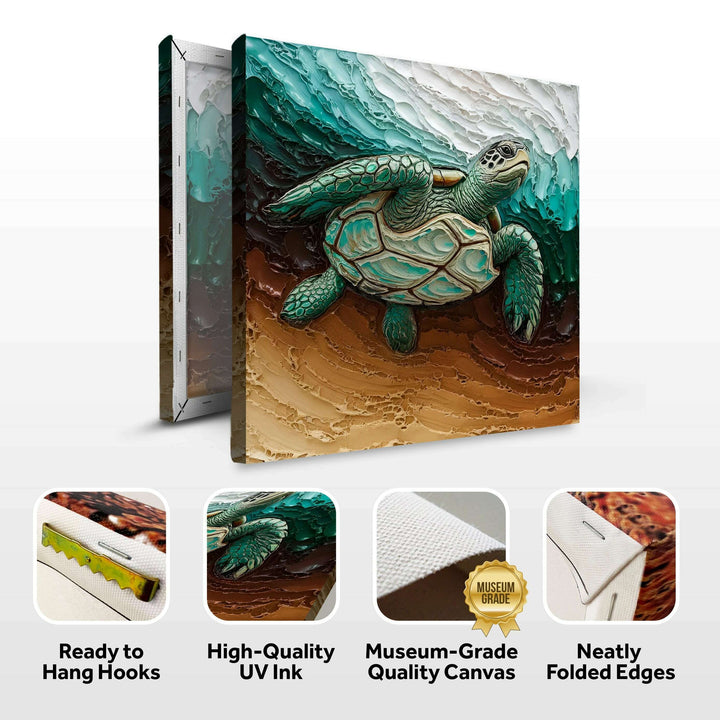 3D Turtle Wall Art