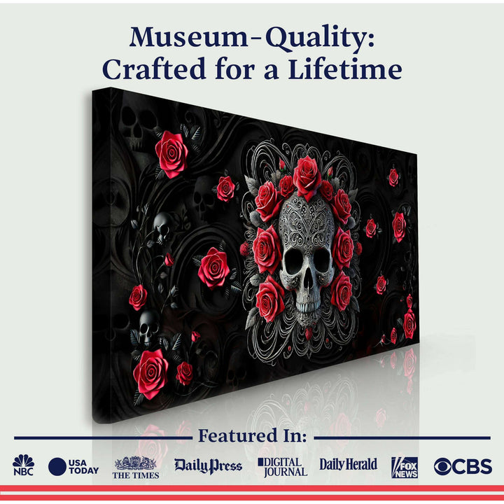 3D Vintage Skull Wall Art II