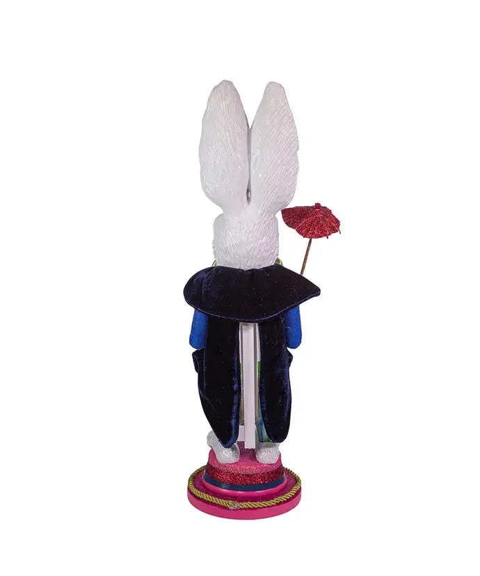 18"HOLLYWOOD WHITE RABBIT NUTCRACKER
