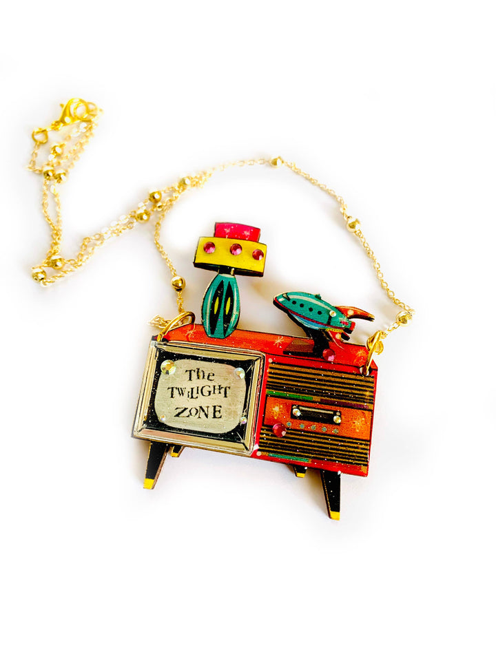 Retro TV Necklace by Rosie Rose Parker