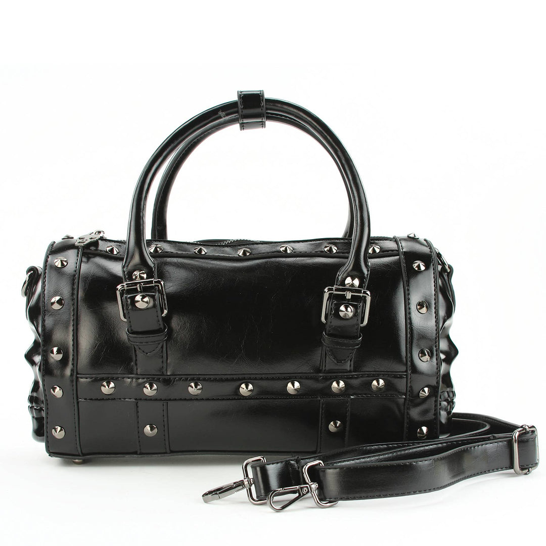 Dual Skull Satchel Bag