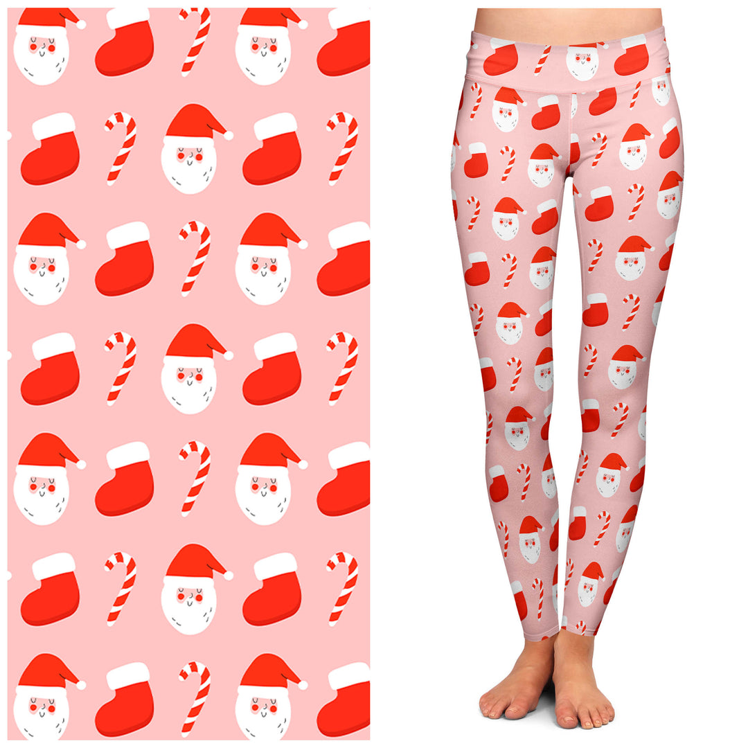 "Jolly Santa" Buttery Soft Leggings by Lipstick & Chrome