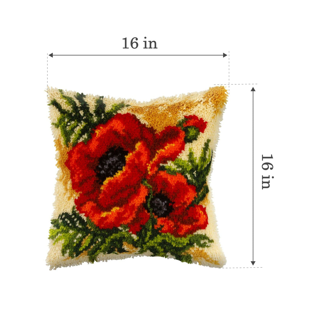 Latch hook cushion kit "Poppy" 4087