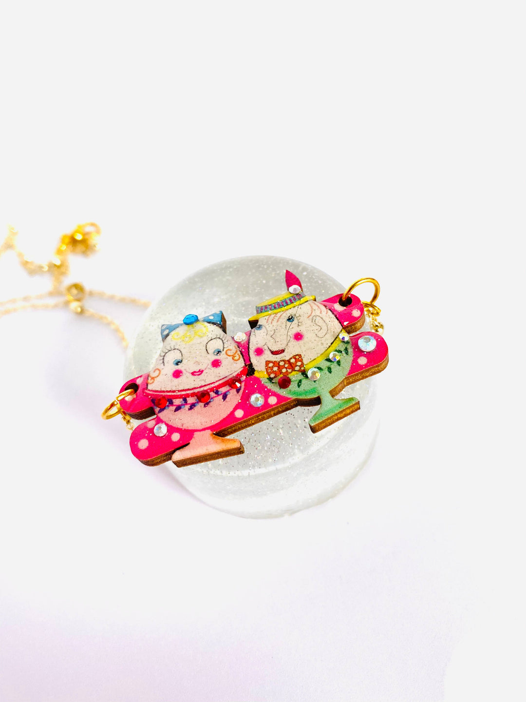 Easter Egg Cup Necklace by Rosie Rose Parker