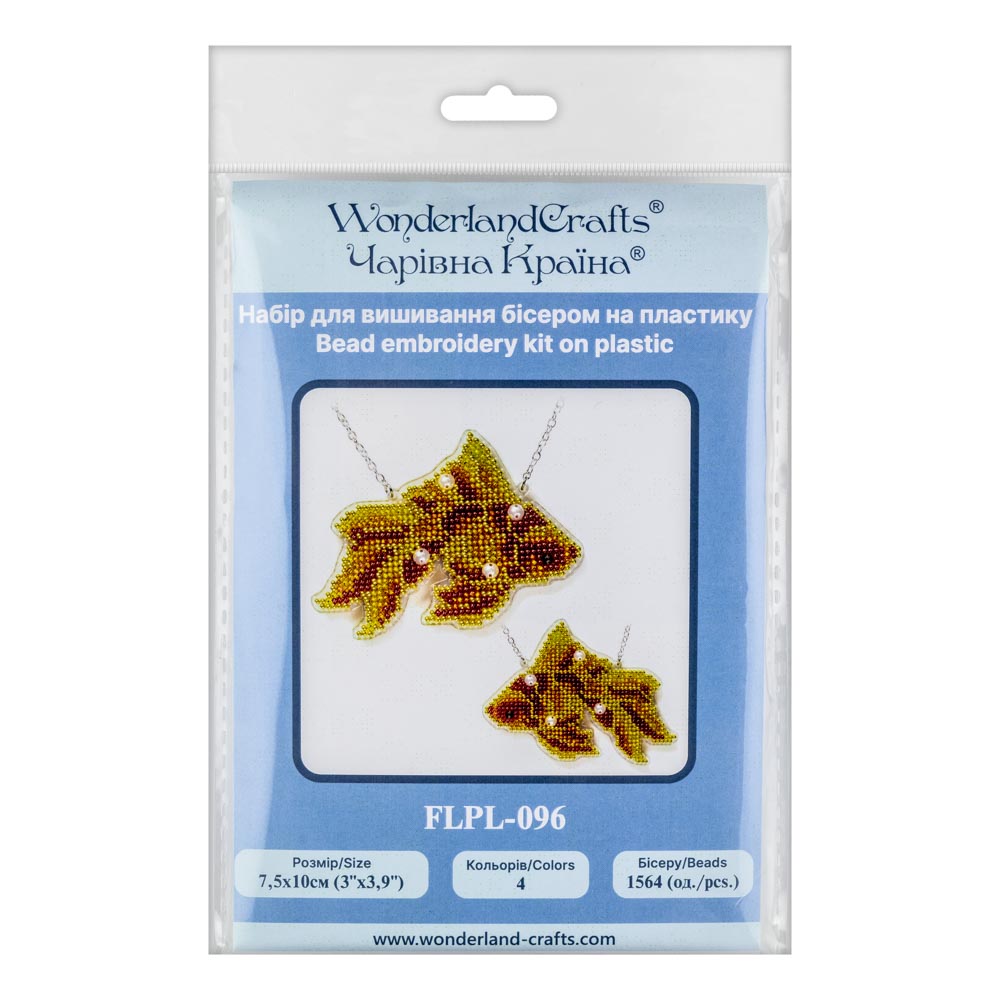 Set for embroidery with beads on a plastic base FLPL-096