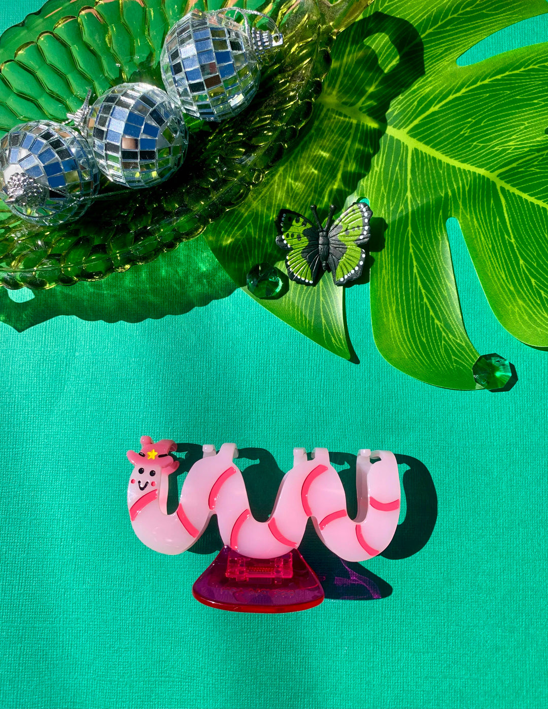 Cowboy Worm Acetate Hair Claw