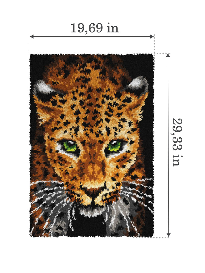 Latch hook rug kit "Leopard" 4164