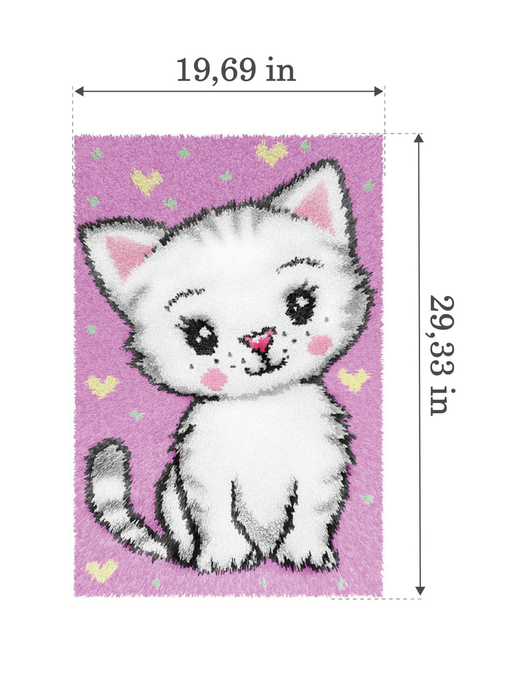 Latch-hook rug kit Kitty 4234
