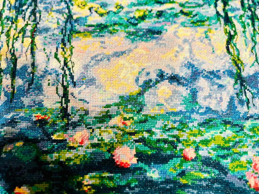 Water Lilies after C. Monet's Painting R2034 Counted Cross Stitch Kit