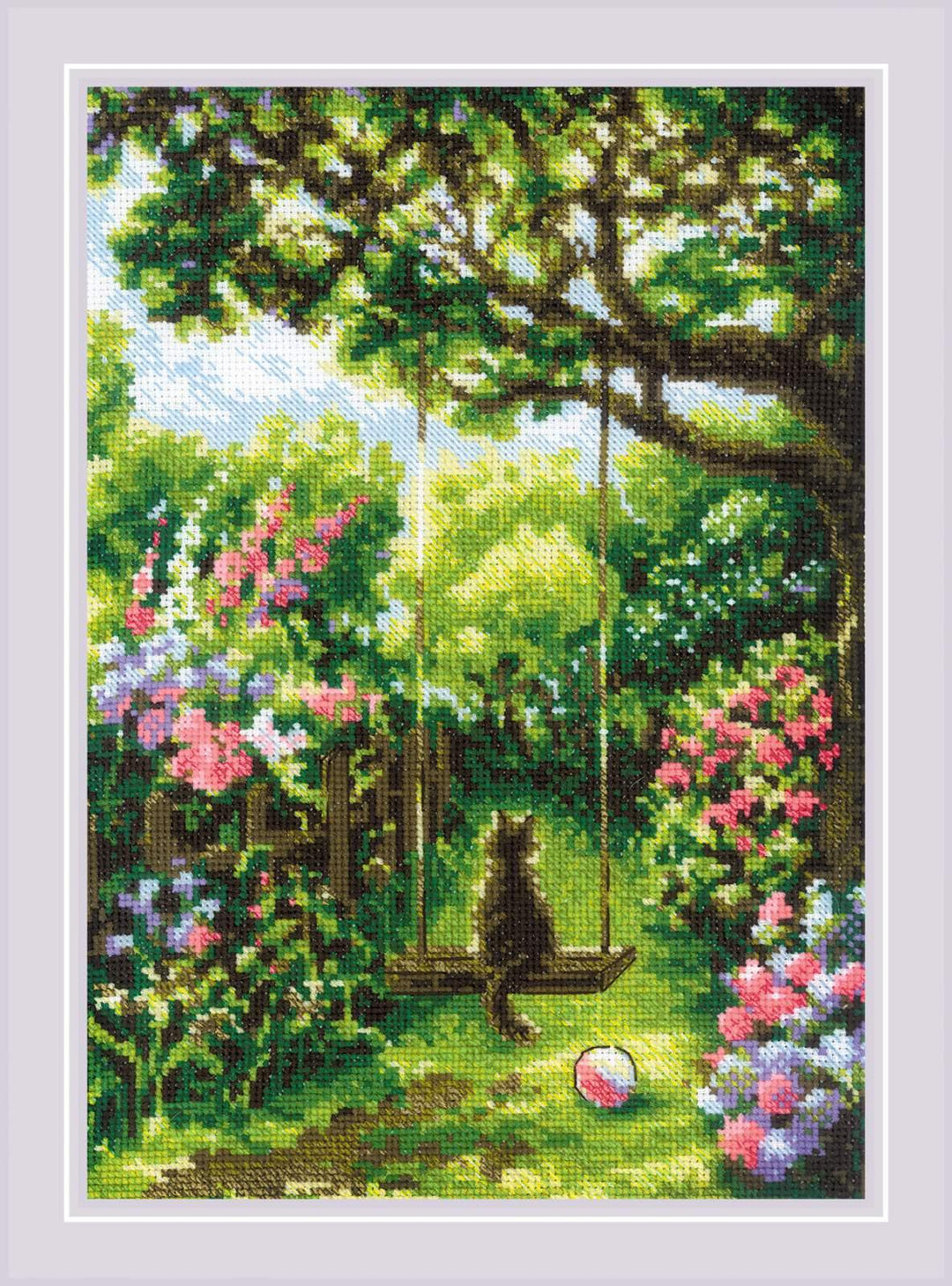 Garden Swing R2114 Counted Cross Stitch Kit