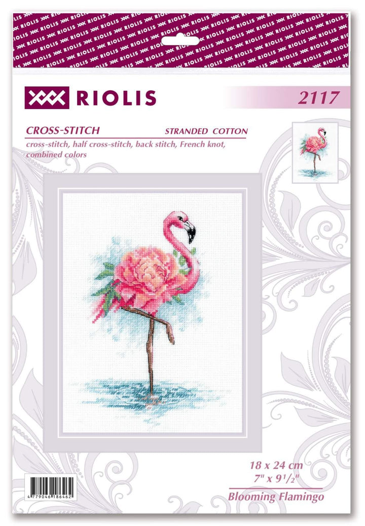 Blooming Flamingo R2117 Counted Cross Stitch Kit