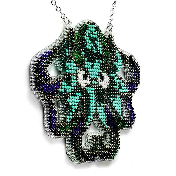 Set for embroidery with beads on a plastic base FLPL-098