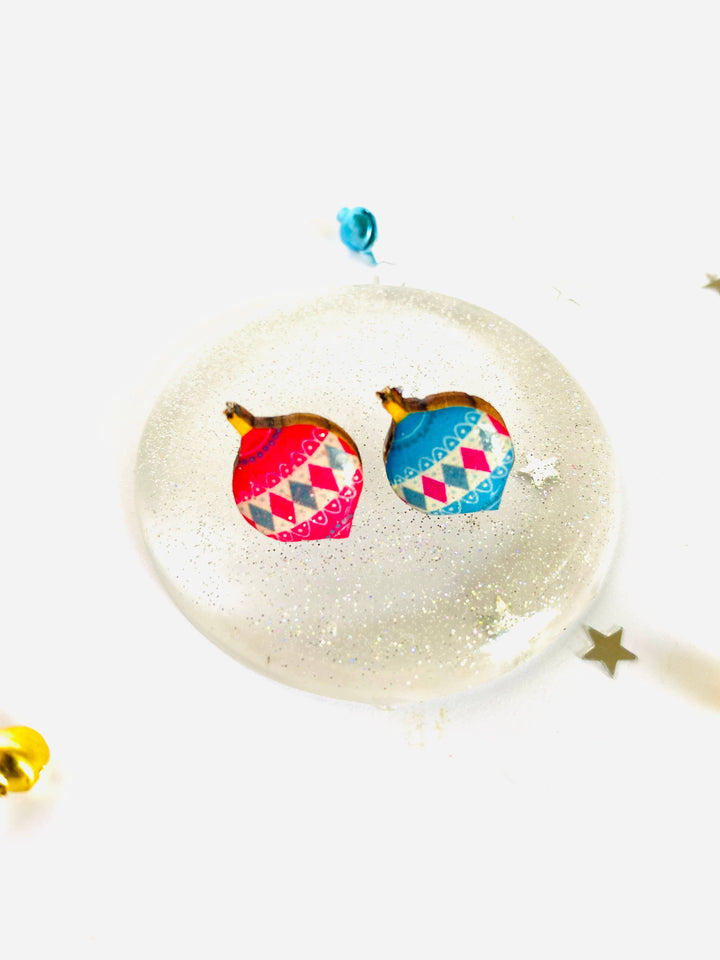 Retro Bauble Stud Earrings by Rosie Rose Parker