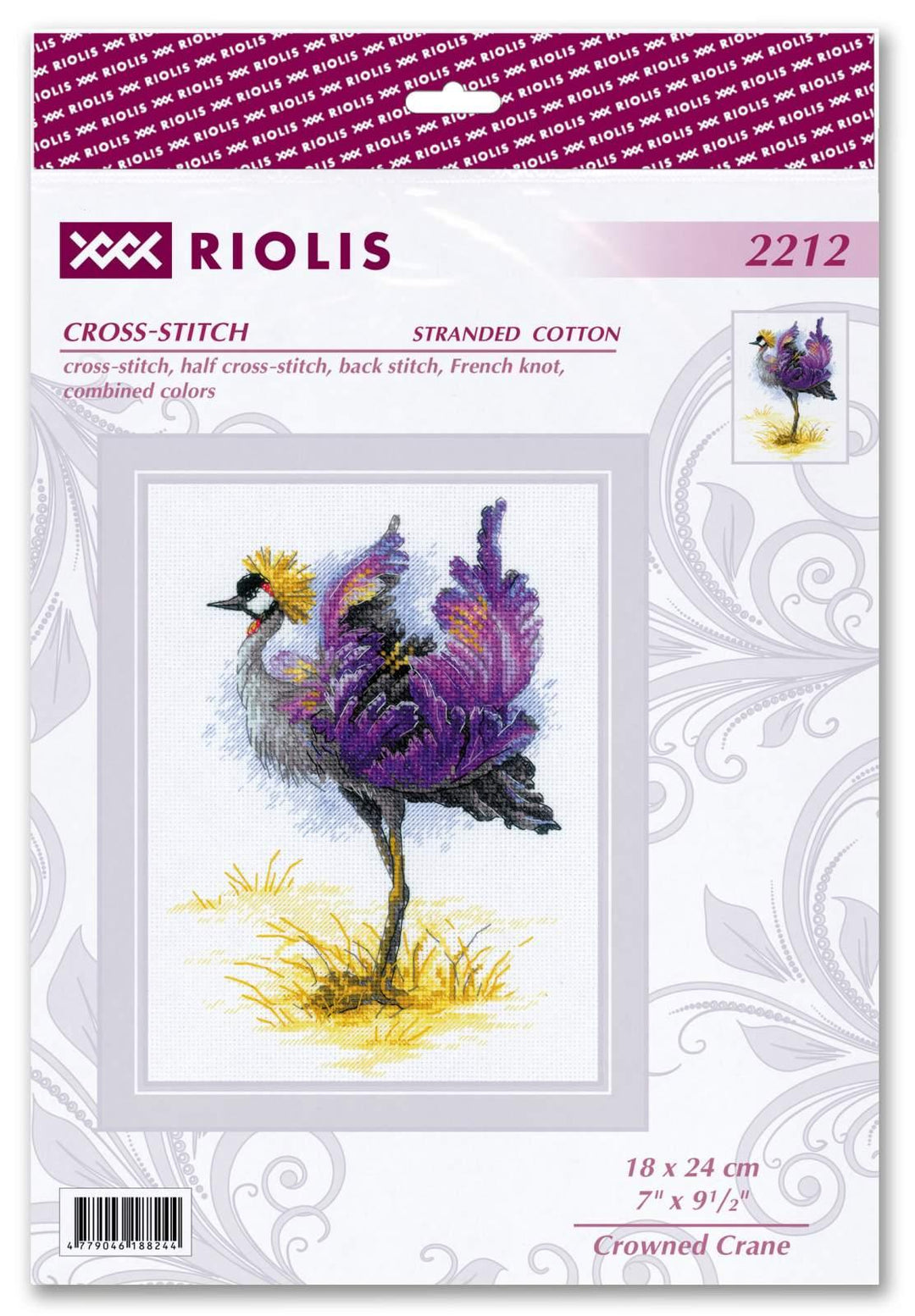 Crowned Crane R2212 Counted Cross Stitch Kit