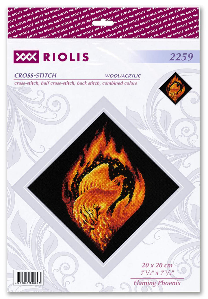 Flaming Phoenix R2259 Counted Cross Stitch Kit