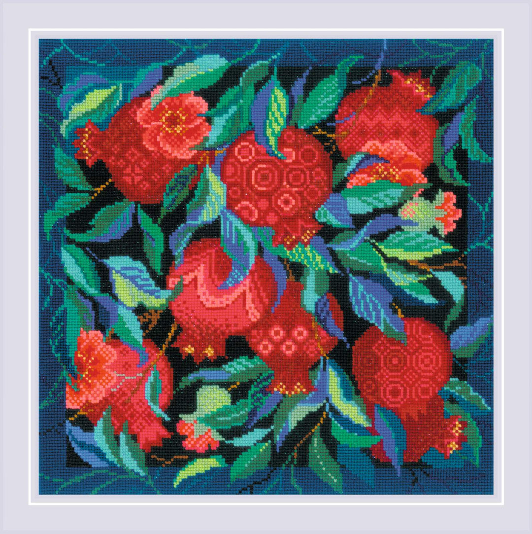 Panel/Cushion Pomegranate Garden R2269 Counted Cross Stitch Kit