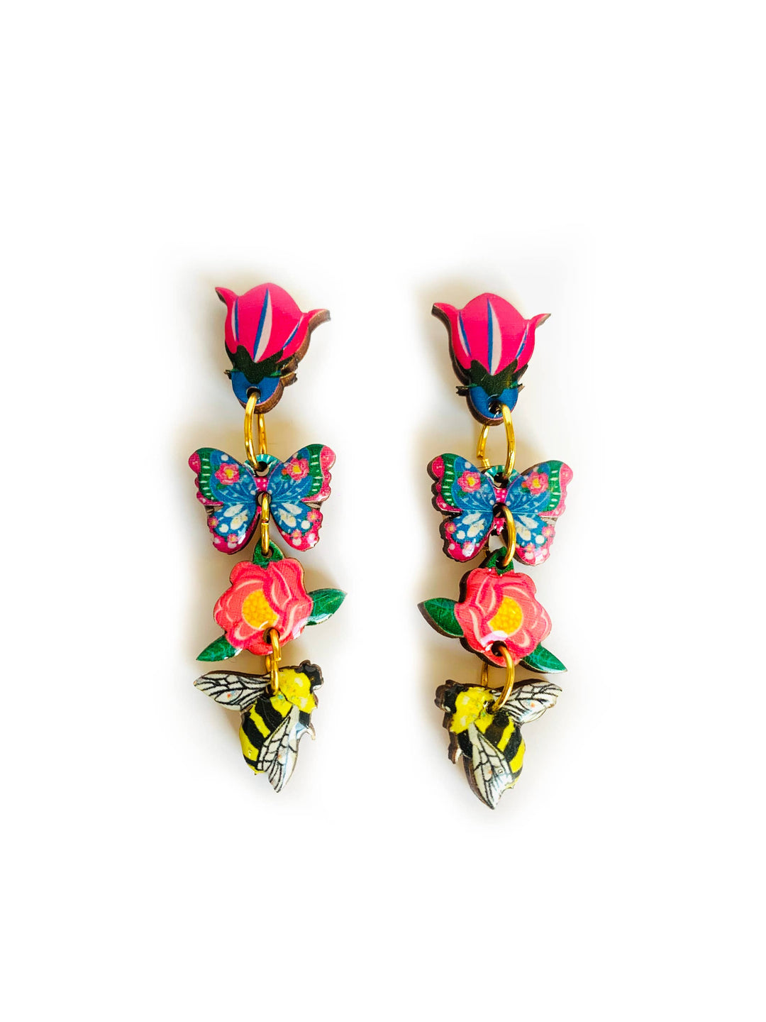 Floral Heaven Dangle Earrings by Rosie Rose Parker