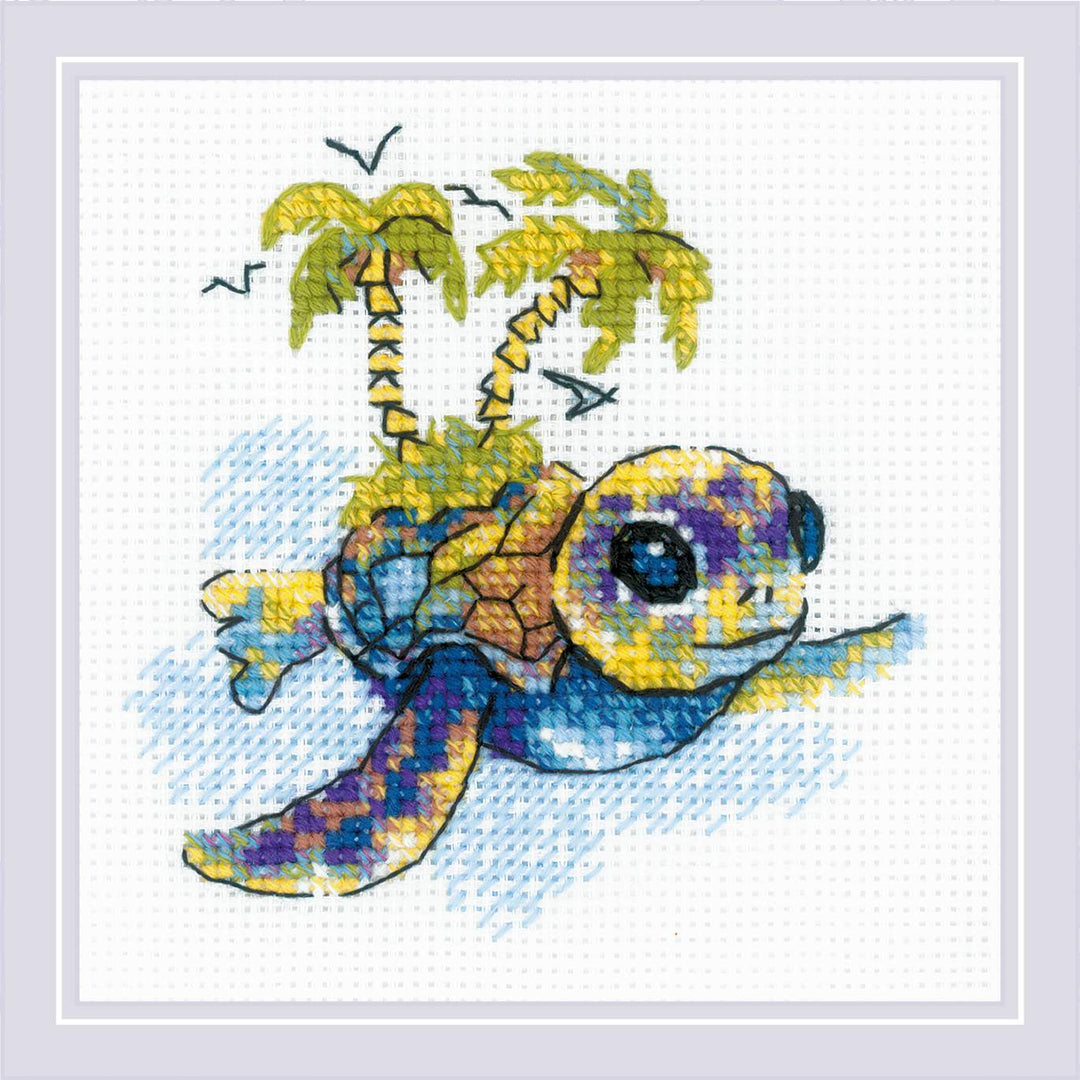 Little Turtle¬† R2287 Counted Cross Stitch Kit