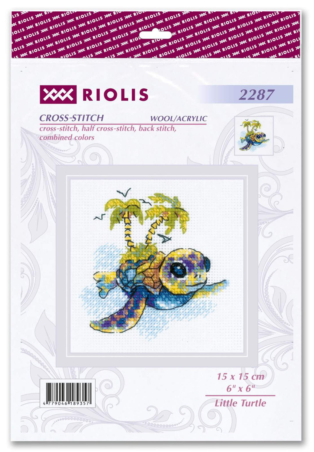 Little Turtle¬† R2287 Counted Cross Stitch Kit