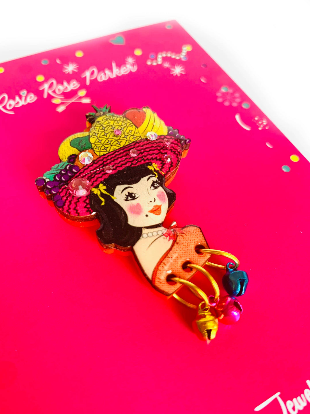 Miss Tutty Fruity Brooch by Rosie Rose Parker