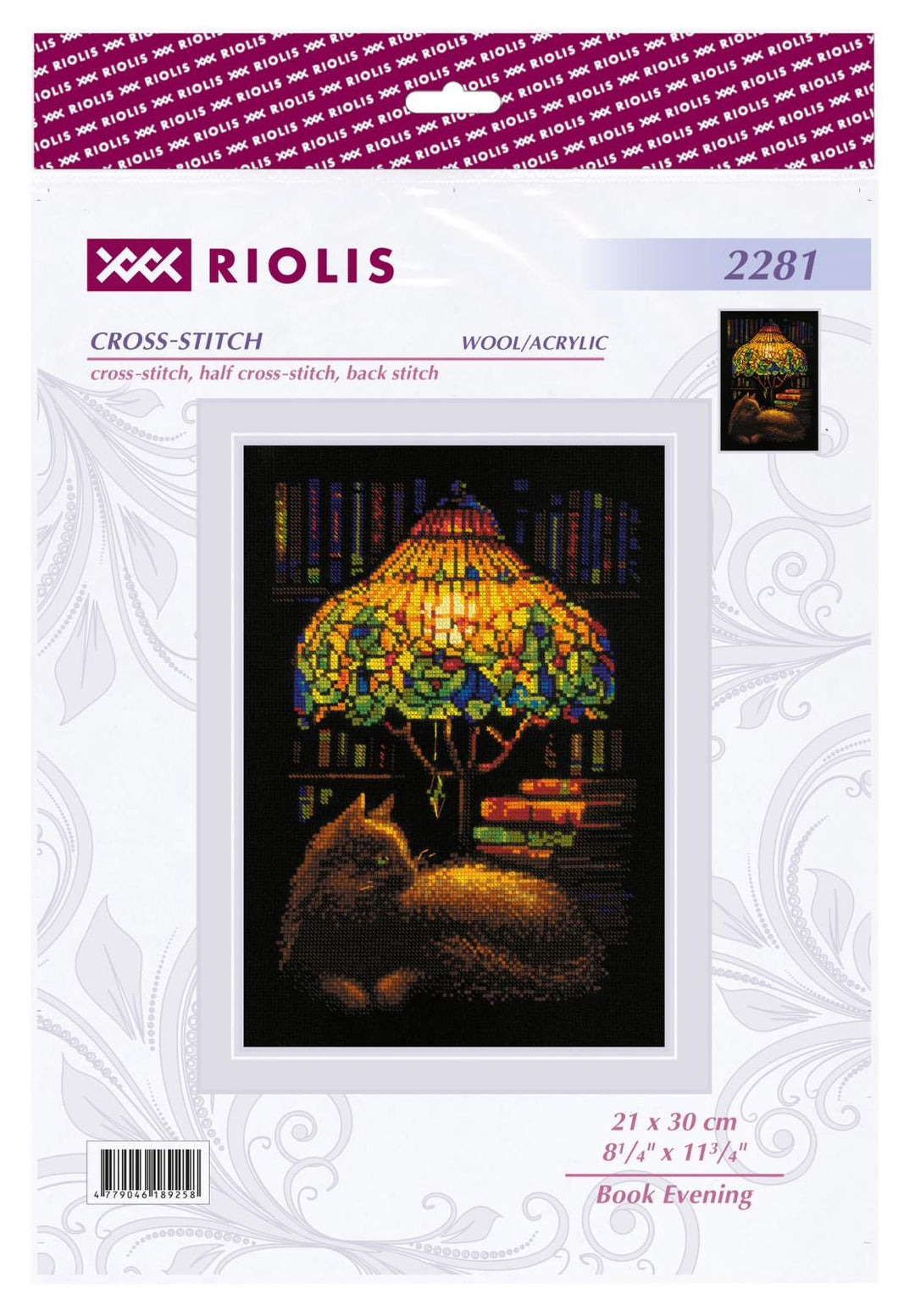 Book Evening R2281 Counted Cross Stitch Kit