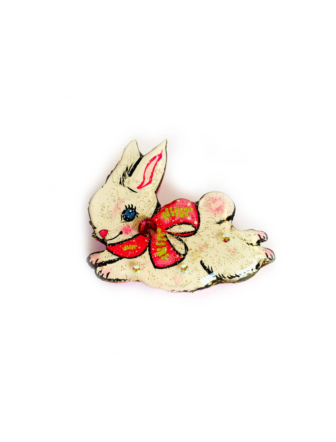 Jumping Layla Bunny Brooch