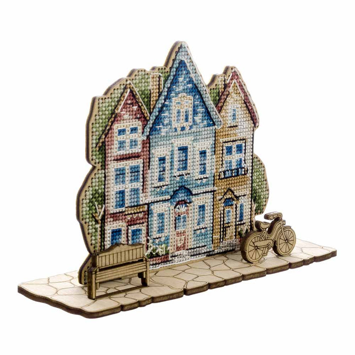 Wooden Cross-Stitch Kit ‚Äì ‚ÄúWay Home‚Äù FLW-066