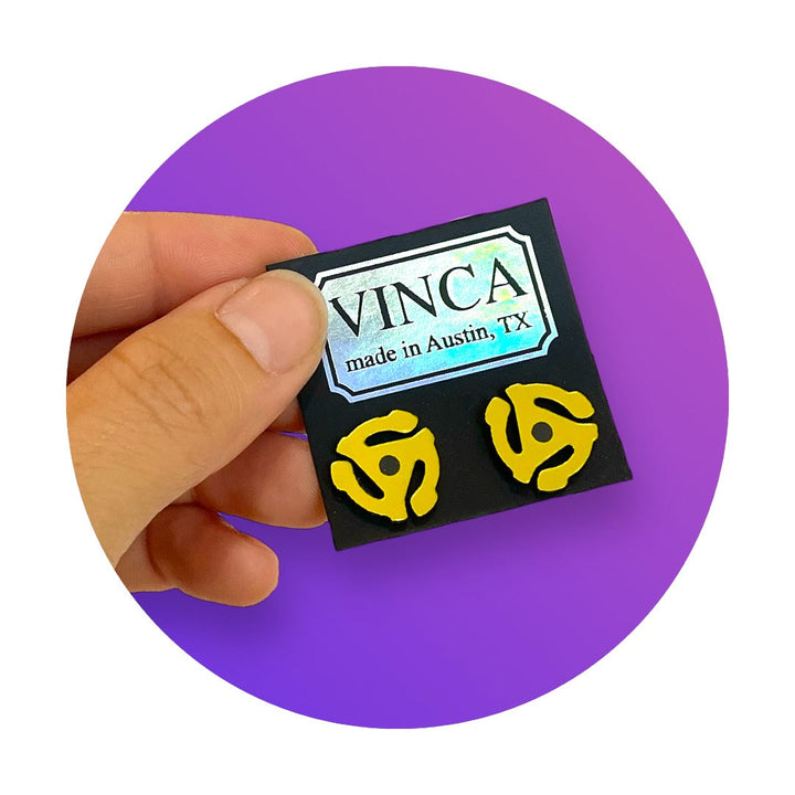 Last Chance! 45 Record Adapter Earrings