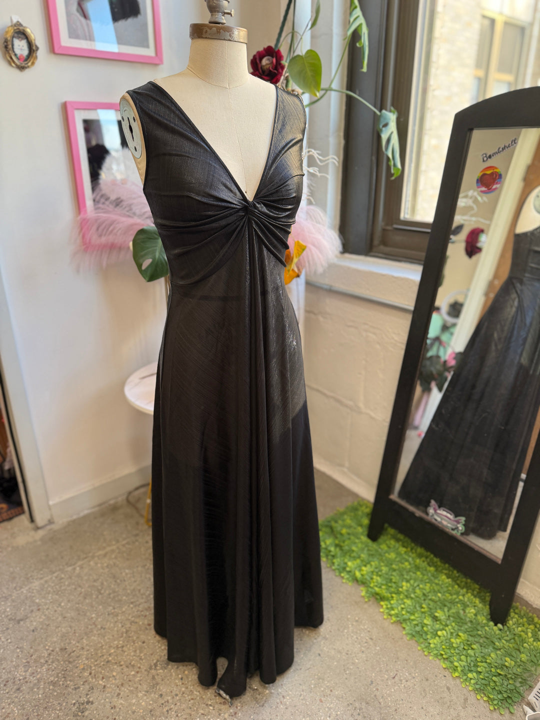 Siren Dress in Black Ink