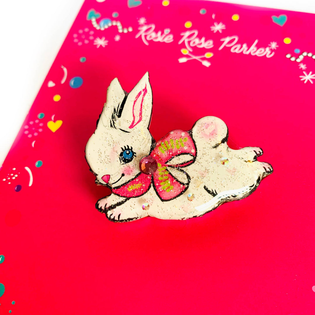 Jumping Layla Bunny Brooch