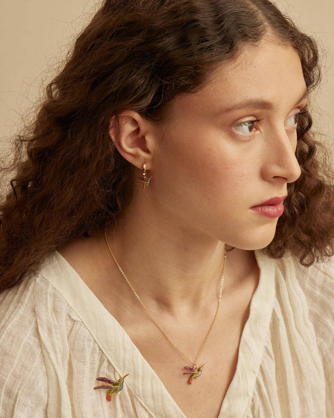 FABLE Hummingbird Pendant Necklace