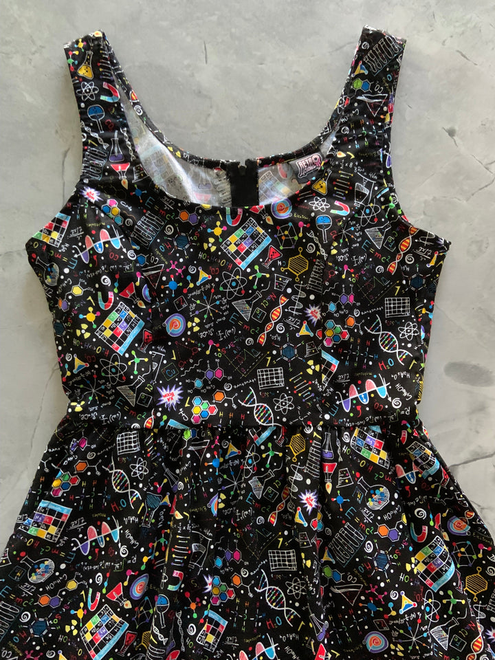 Science Fit & Flare Dress - 1X only