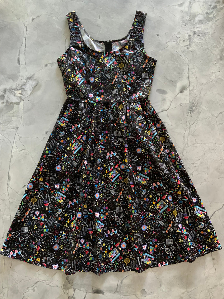 Science Fit & Flare Dress - 1X only