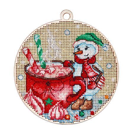 New Year's - snowman Counted cross stitch kit 5515A