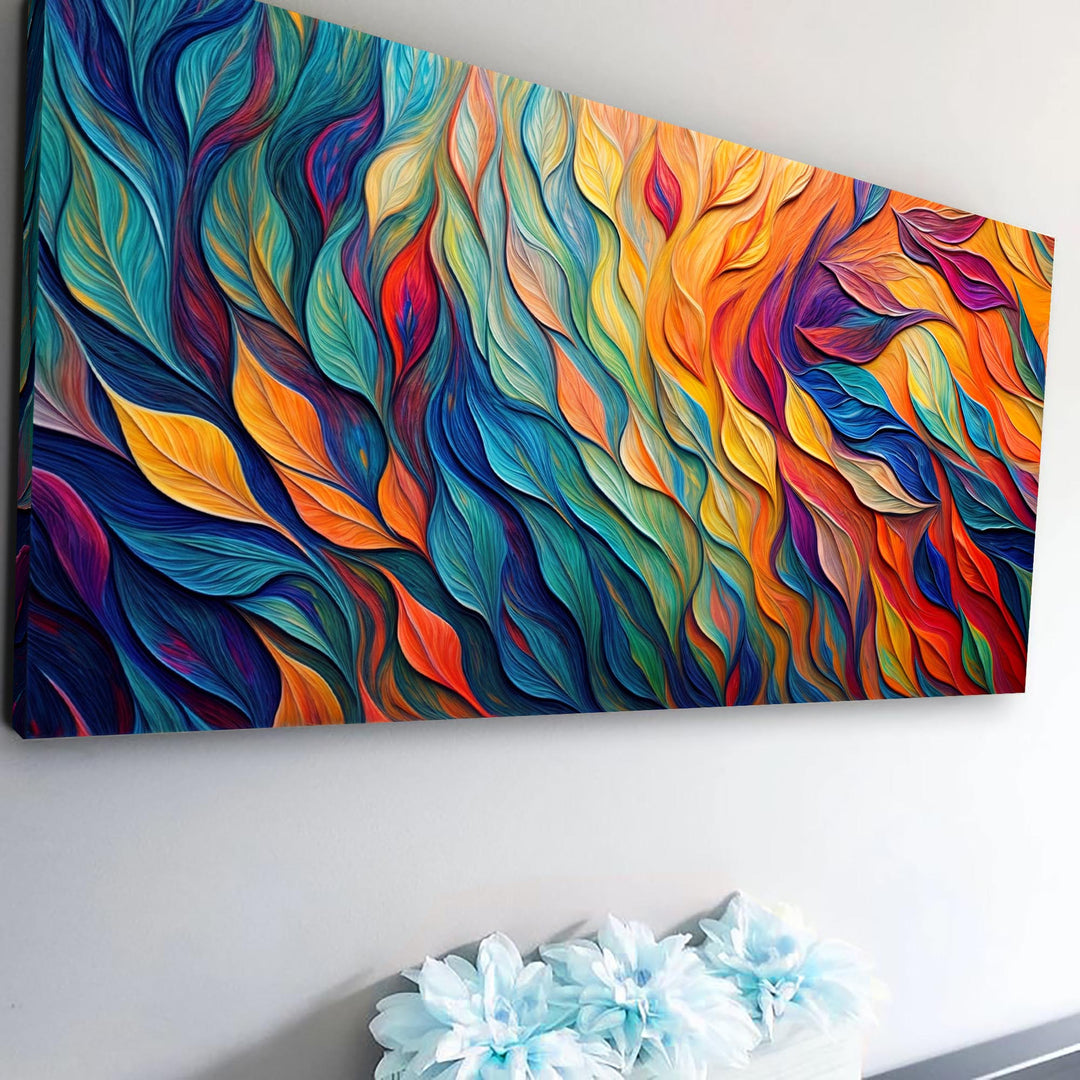 Chroma Whispers Impasto Wall Art