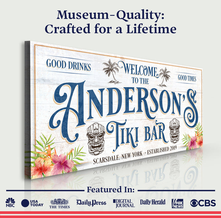 Personalized Tiki Bar Sign II