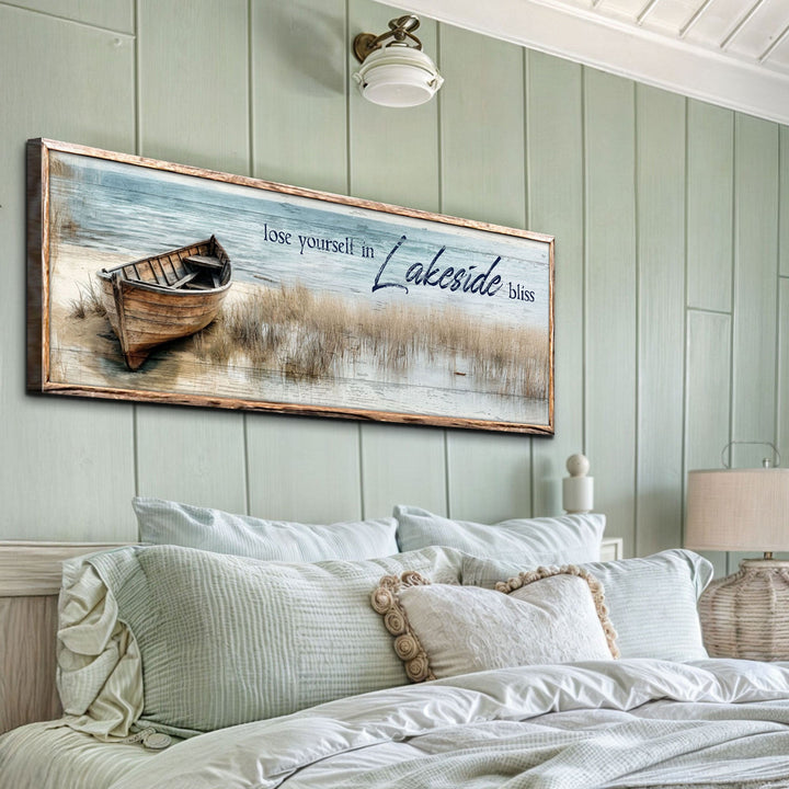 Lose Yourself in Lakeside Bliss Lake House Coastal Sign II