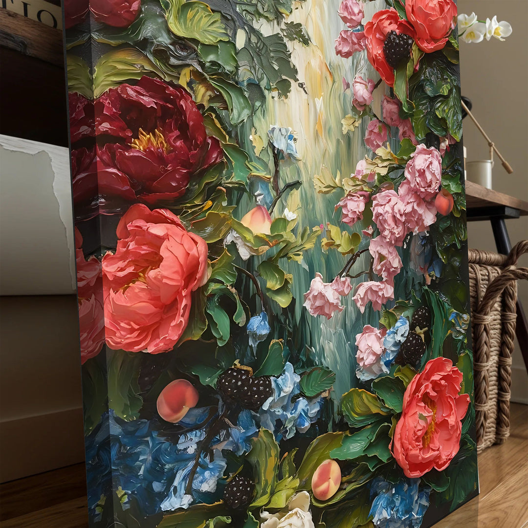 Garden Floral Impasto Wall Art