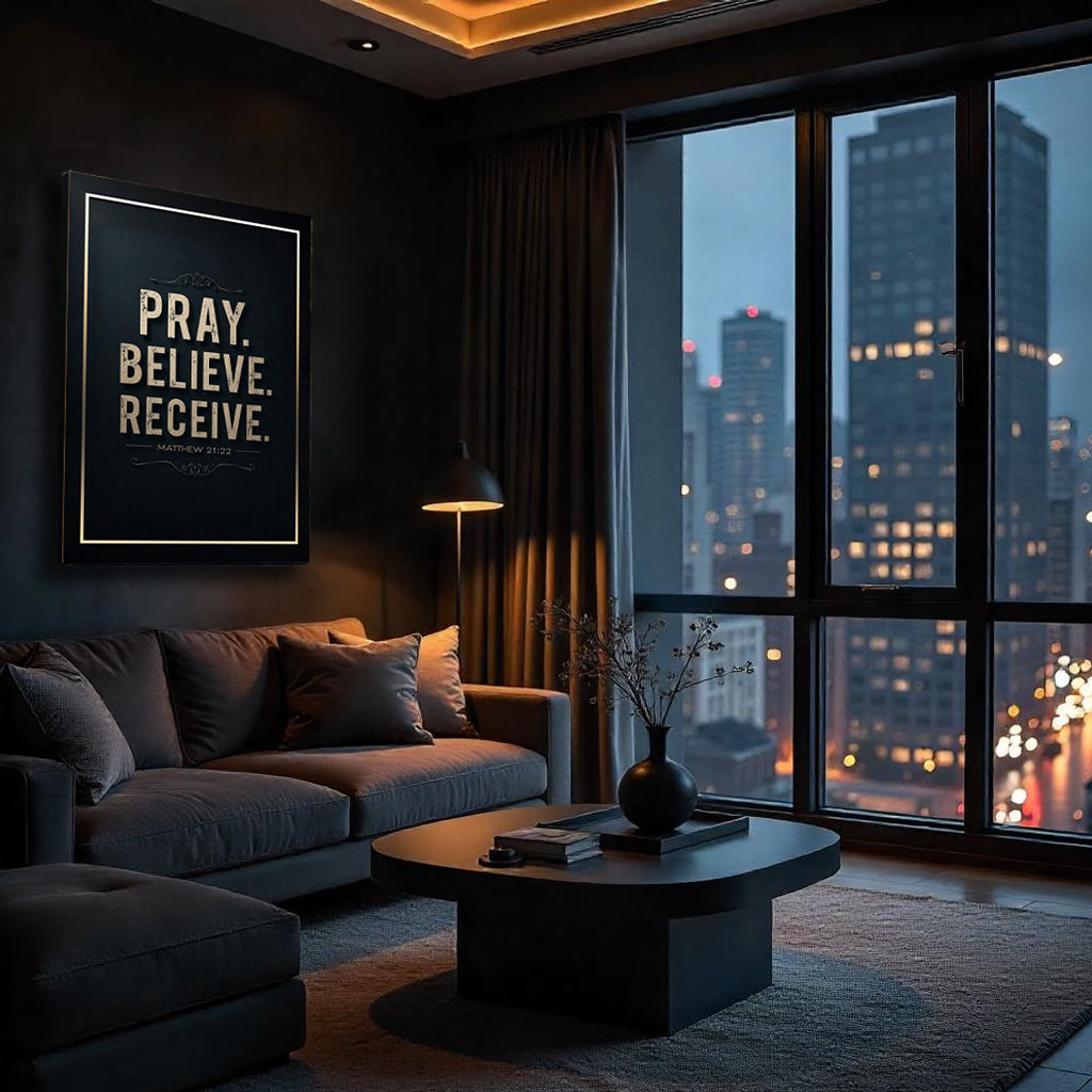 Matthew 21:22 - Pray Believe Receive Faith Sign III