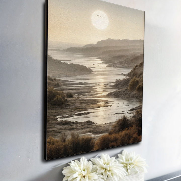 Misty Shores Coastal Impasto Wall Art