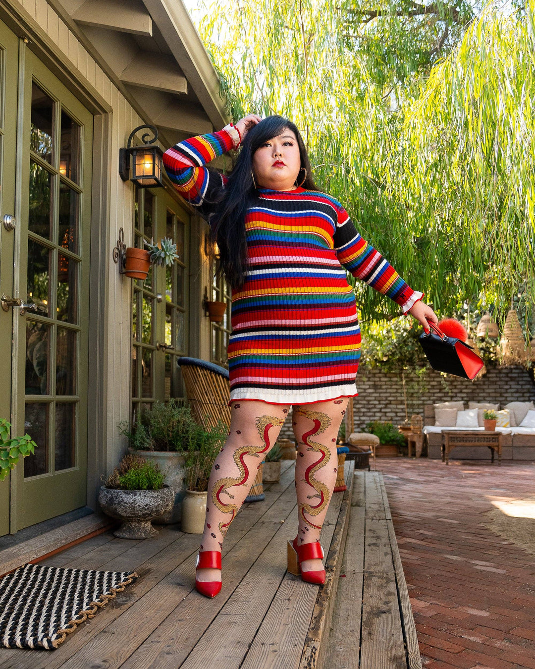 Year of the Dragon Sheer Tights