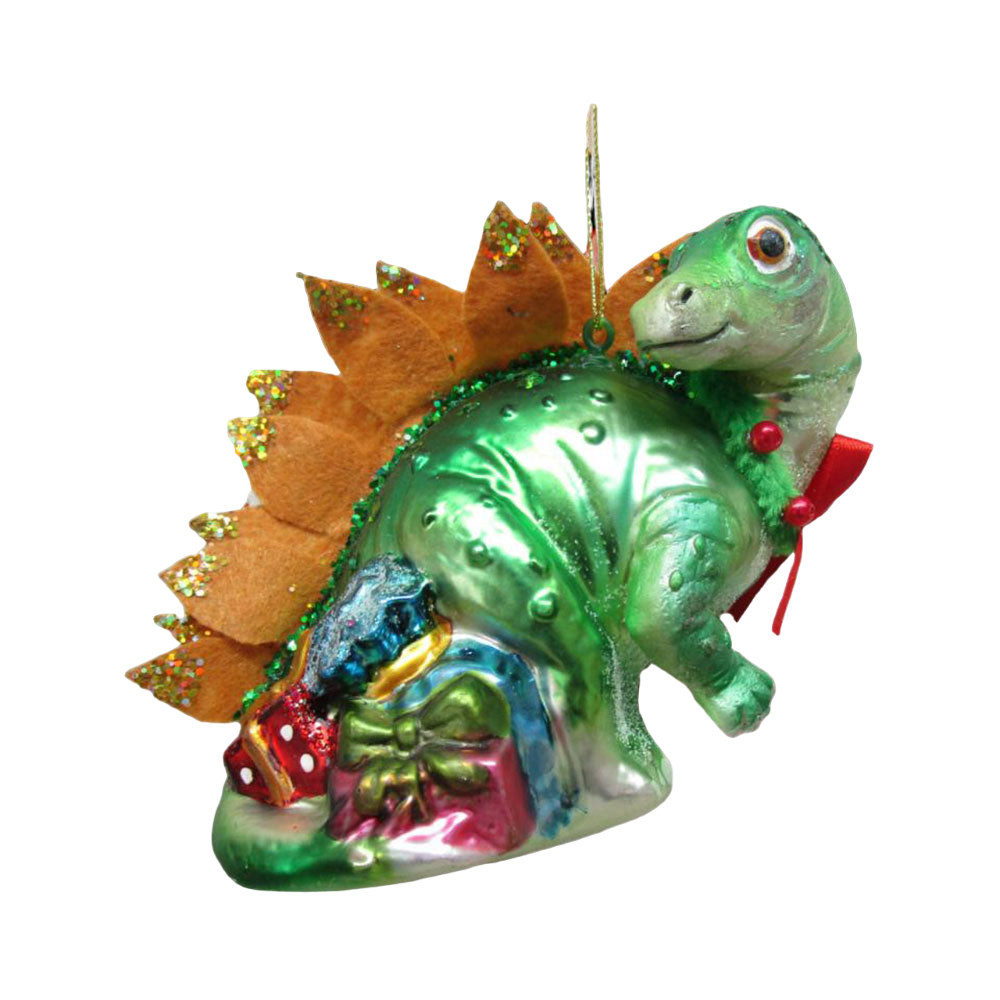 5" Green Dinosaur Ornament by December Diamonds