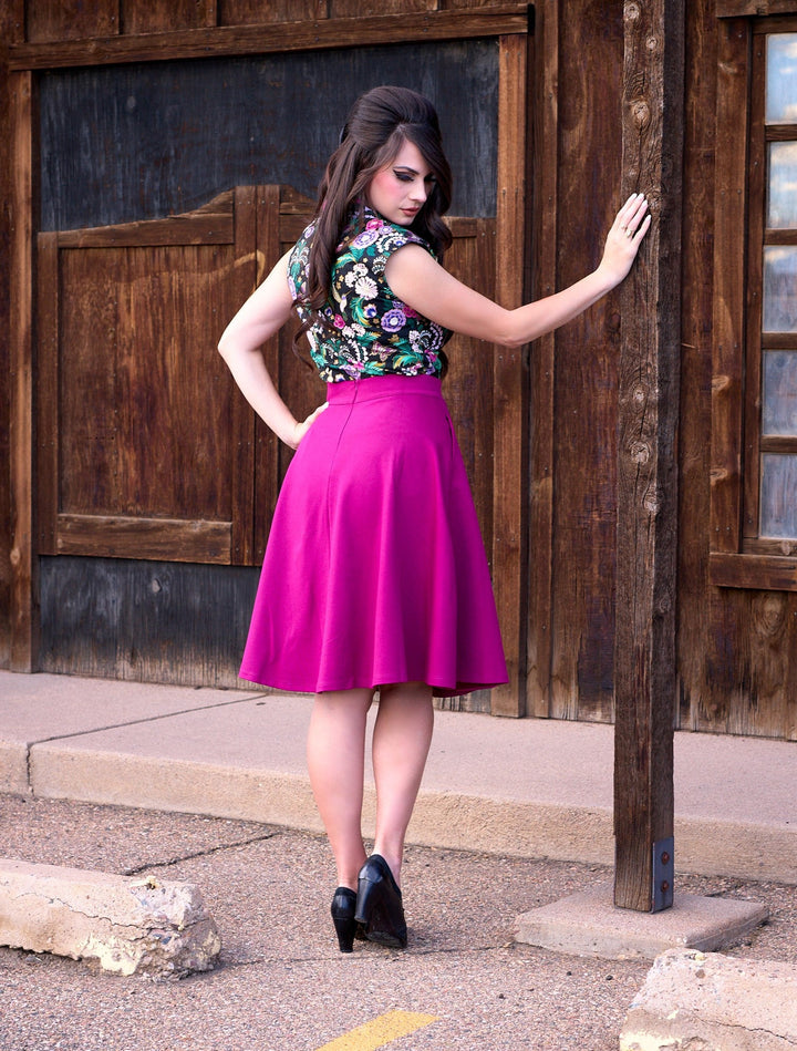 Charlotte Skirt in Magenta