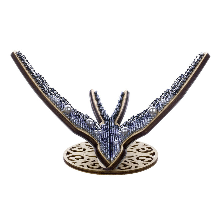 Wooden Bead Embroidery Kit ‚Äì ‚ÄúSwallow‚Äù FLK-583