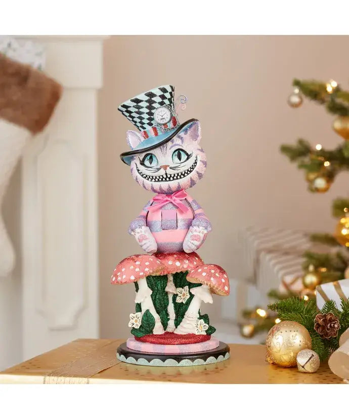 15"HOLLYWOOD CHESHIRE CAT NUTCRACKER