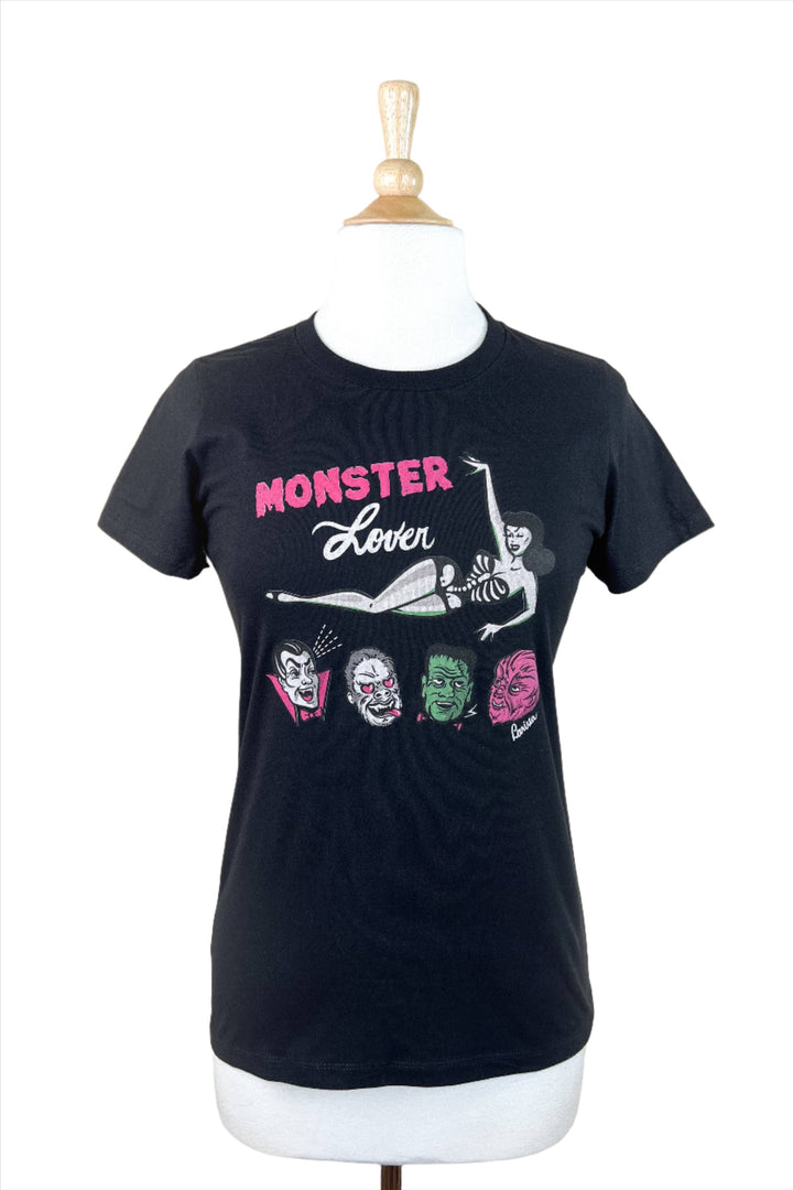 Monster Lover Tee in Black