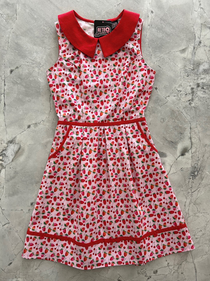 Berry Cherry Collared Dress