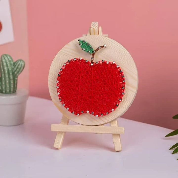 Apple String Art Kit with Stand. Simple Decorative DIY String Art Craft Kit M1-4 DHAA28297