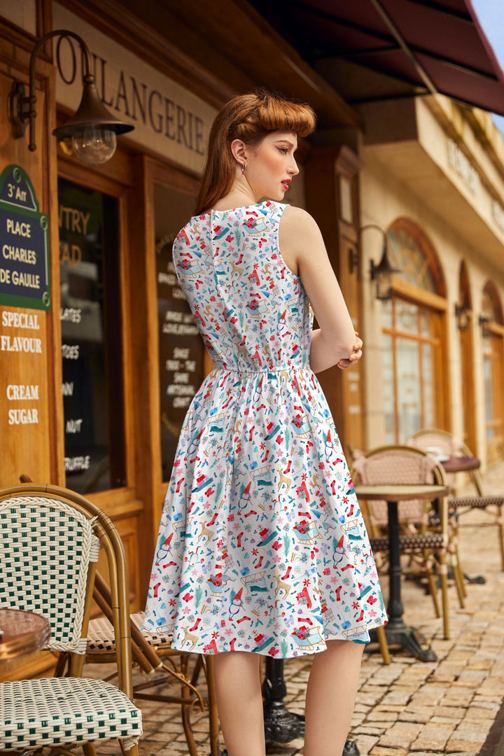 Winter Cheer Vintage Dress