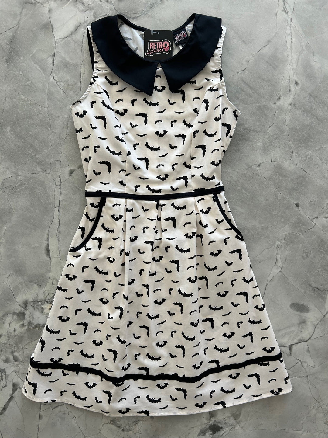 Bats Collared Dress